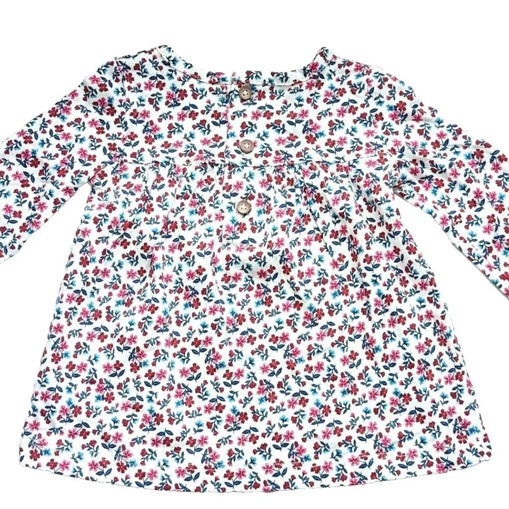 NWT Carter's Baby Girls 3-PC Sherpa Vest Set Floral L/S Dress Pant Outfi… - Picture 4 of 6